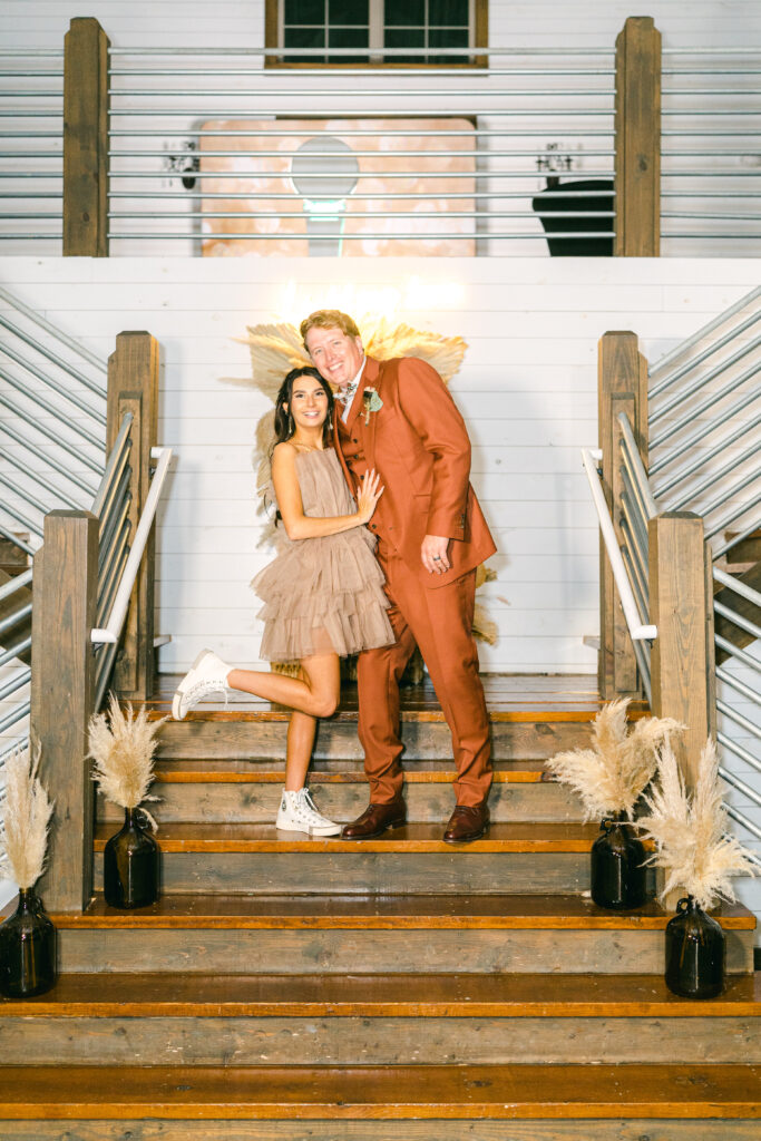 And then this Nashville bride opted for a short cocktail dress to party the night away. 